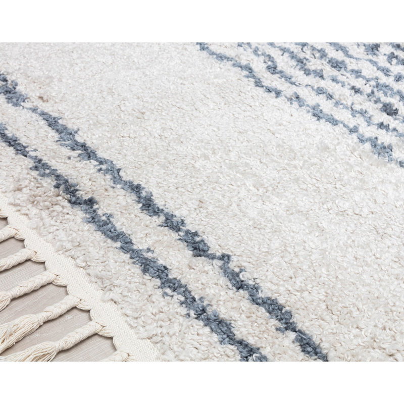 Collett Bennett Modern Ice Frost Area Rug, Rectangle 5' x 7'