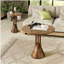 60x60cm Vintage Pedestal Coffee Table Round Small Coffee Table