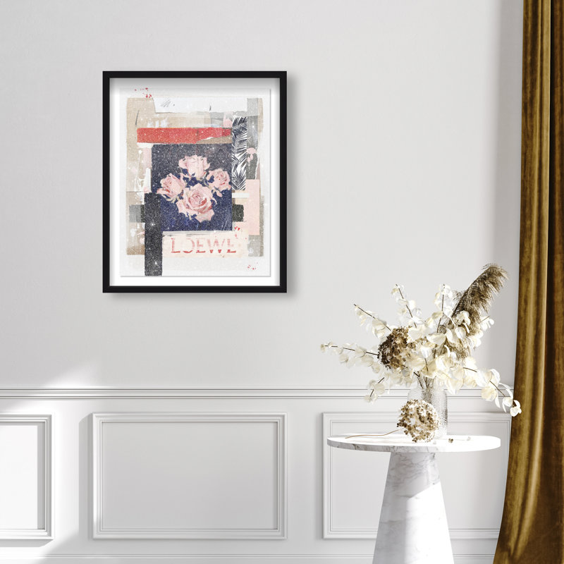 Milano Collage II Framed Graphic Art, 25.5"H x 31.5"W, Black Shadowbox