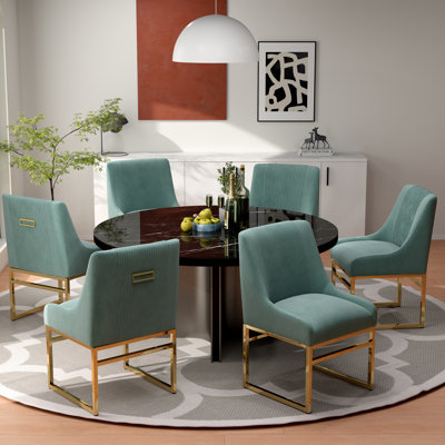 Chaise d'appoint en velours Baudel