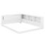 Queen Size Wooden Daybed With Integrated Storage Shelves, L-Shaped Corner Bed Equipped With USB And LED Lights-1387102733