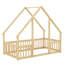 Lit sur pied de style maison avec clôture de protection et garde-corps-725633893