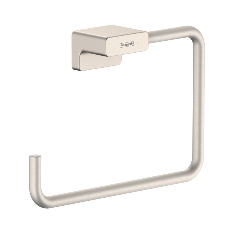 Brushed Nickel Modern Wall Mounted Towel Ring