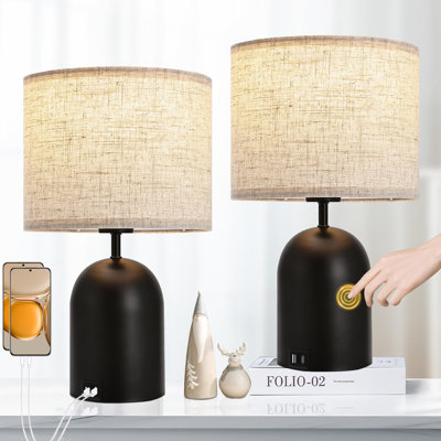Ensemble de 2 lampes à intensité variable pour table de chevet