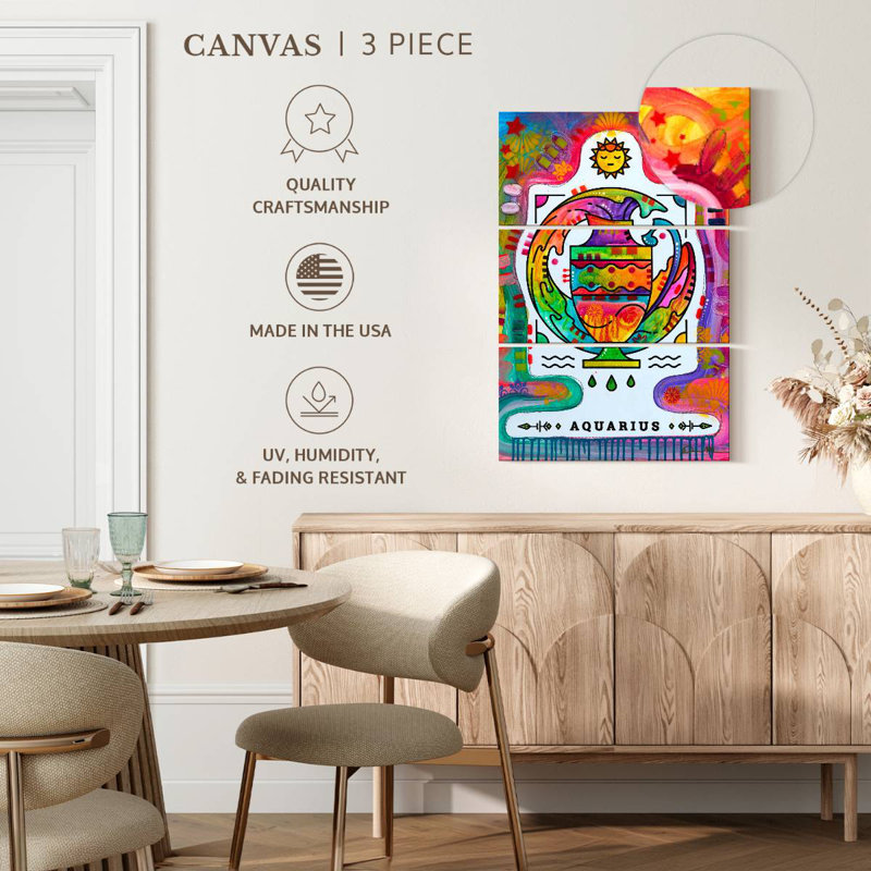 Verseau coloré Adella, H 32 po x l 20 po