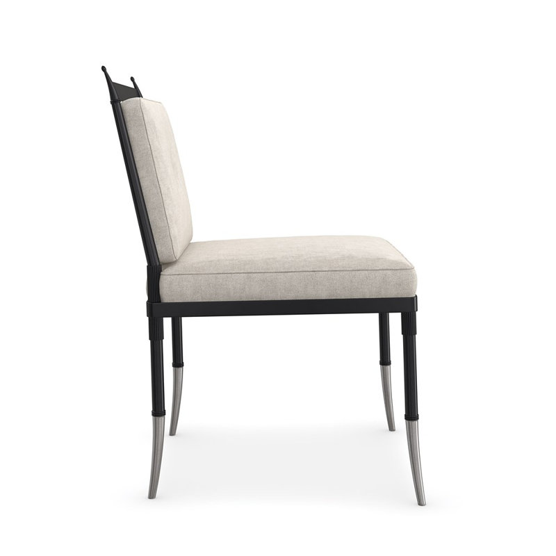 Athena Linen Tufted Side Chair