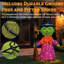 Halloween Outdoor Witch  Decoration 100 Orange Leds