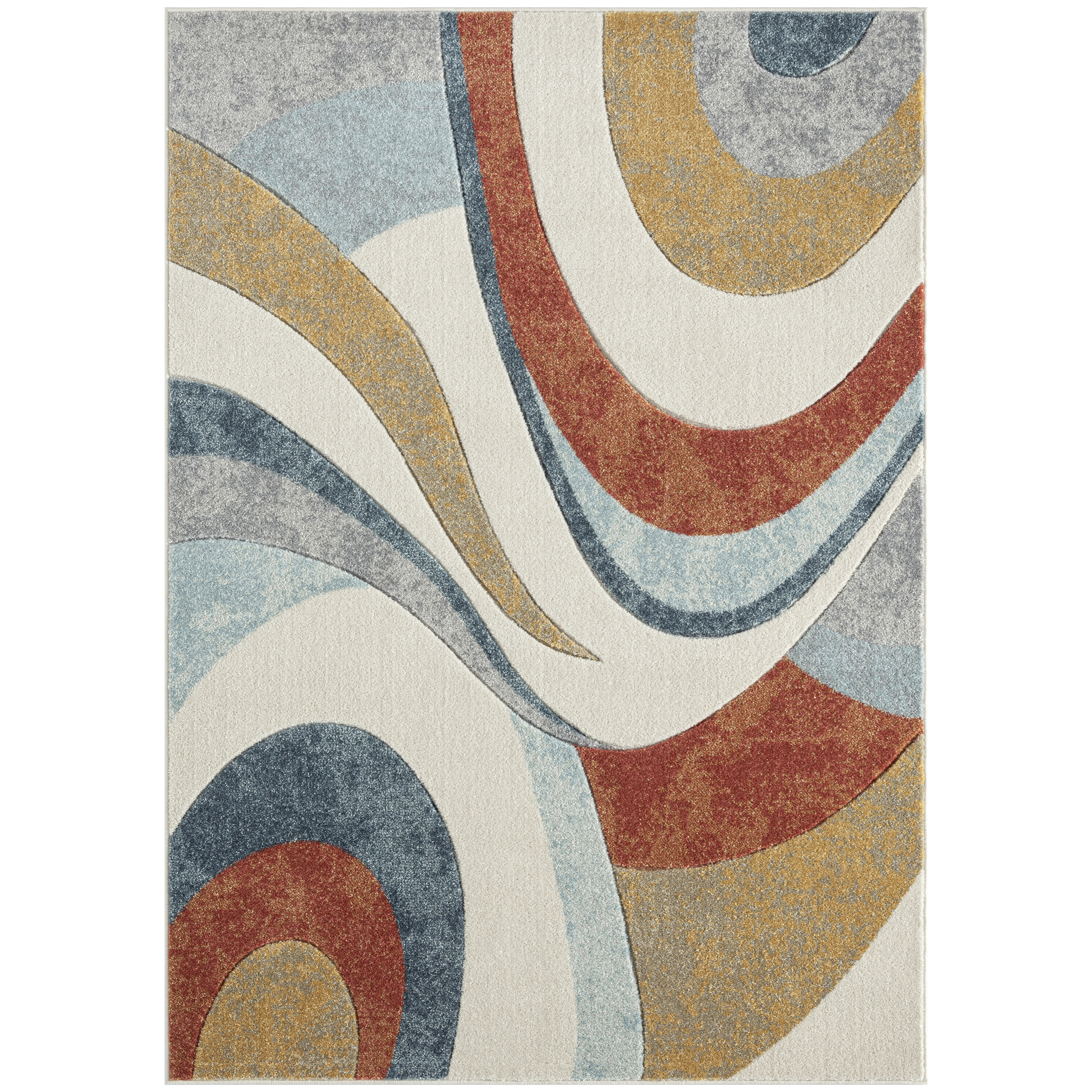 Home Dynamix Tribeca Jasmine Modern Area Rug, Abstract Brown/Beige