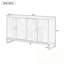 Buffet avec 4 portes et tablettes réglables