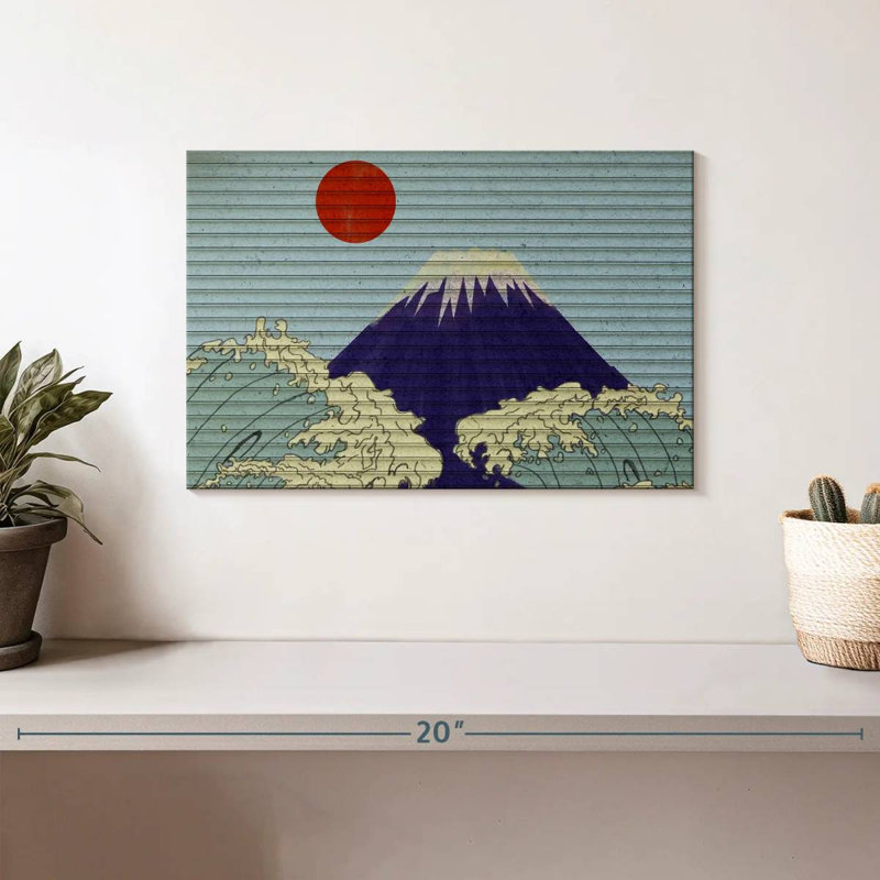 Grandes vagues d'Alvord, Mont Fuji, H 8 po x l 12 po