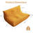 Bean Bag Chair, Oversized Loveseat Fireside Chair for Adults, 2 Seater with Memory Foam Filled, Lazy Sofa Lounge Floor Sofa for Living Room, Bedroom, Office, No Assembly Required. (Yellow)-119243958-119243967