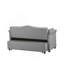 Canapé-lit en velours gris-1233543162