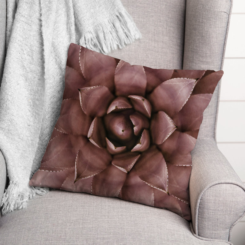  Housse et insert de coussin d'extérieur carré Succulent, Rouge