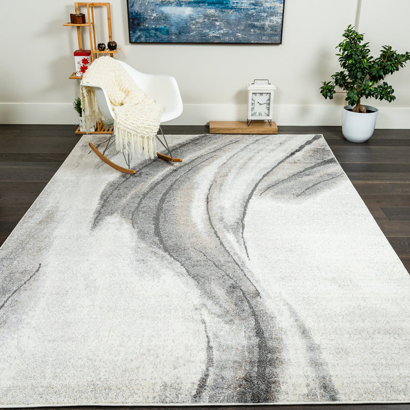 Tapis torsadé Coyner Waves 6 pi 7 po x 9 pi 6 po