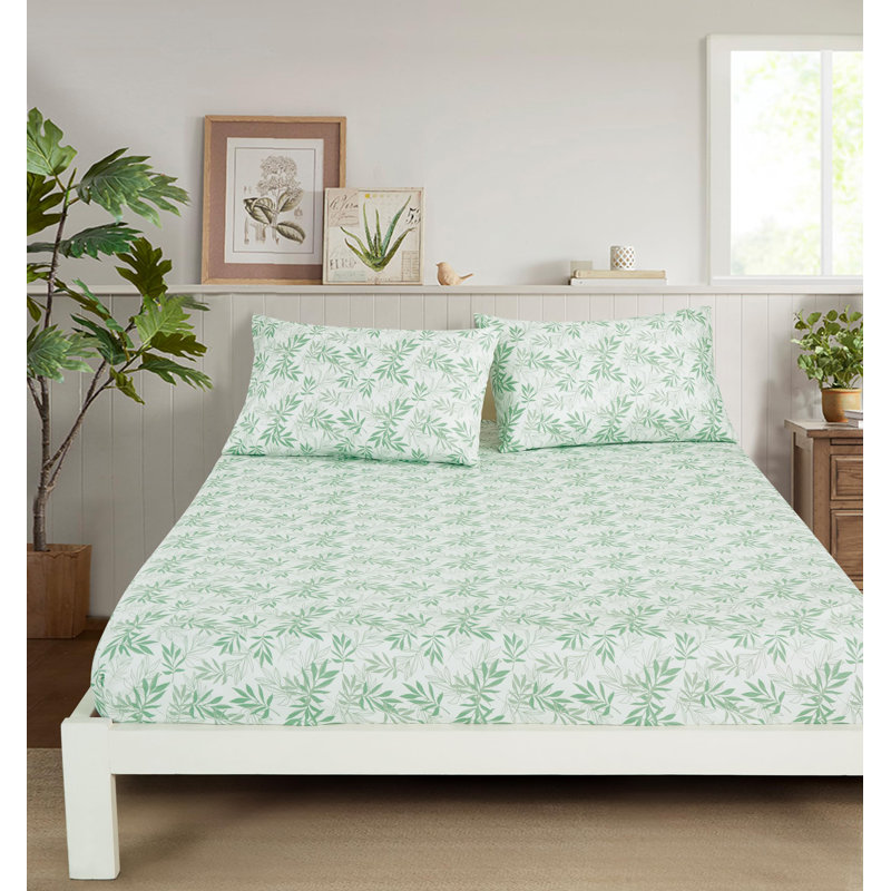 Floral Sheet Set, California King Sheet Set with 3 Additional Pieces