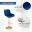 Tabouret pivotant rembourré Garnich-2068796547