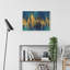 Blue And Gold Abstract Crop by Danhui Nai - Wrapped Canvas Painting-1438246213-1438246216