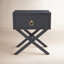 Elin 1-Drawer Acacia Nightstand