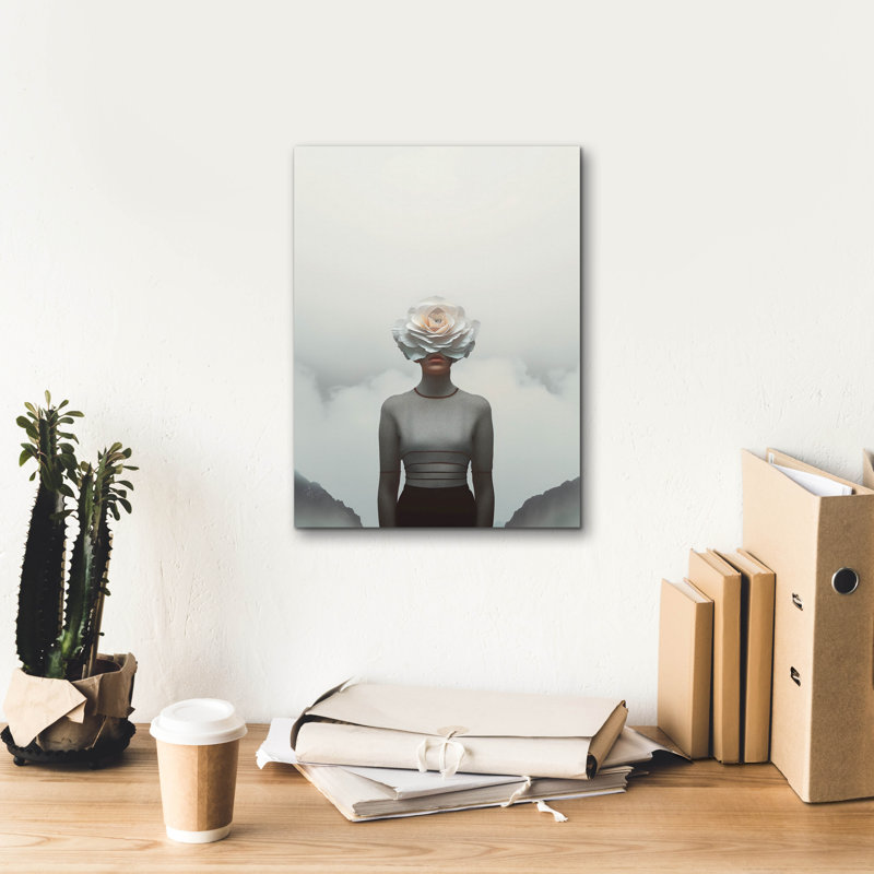 Ivy Bronx «Flower Face» par Andreas Magnusson, art mural sur toile, H 16 po x l 12 po x P 0,75 po