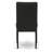 7 Piece Modern Dining Table Set consists of a Rectangular Wooden Table and 6 Black Color Linen Fabric Upholstered Chairs, 36x60 Inch, Black-31301513-21811000-31301519