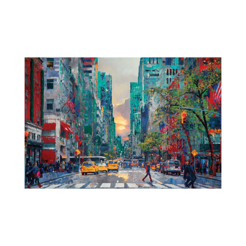 Sliver of Sunset 1 Piece Wrapped Canvas Painting, 101.6 cm H x 66.04 cm W x 3.175 cm D