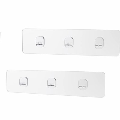 Ultimate Grip 2-Pack Shower Caddy Hooks - Heavy-Duty Waterproof Adhesive for Kitchen & Bathroom Storage