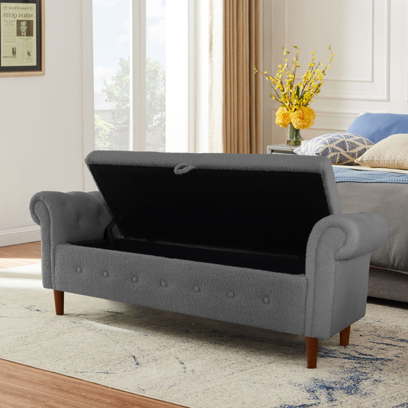 Banc de rangement multifonctionnel rectangulaire