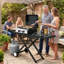 Barbecue au gaz à 2 brûleurs pliable 20000 BTU avec roulettes et couvercle pour la cuisine en plein air