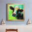 «Colorful Quirky Cow», peinture sur toile encadrée-971242629-971242686