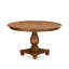 L'ensemble de table de salle à manger 7 pièces contient une table en bois et 6 chaises parsons en tissu de lin brun clair avec dossier rembourré - noyer antique-305275429