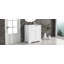 Meuble-lavabo 30 po avec comptoir, meuble-lavabo avec porte et deux tiroirs, planches en panneau de fibres à densité moyenne, bois massif, un paquet-916310757