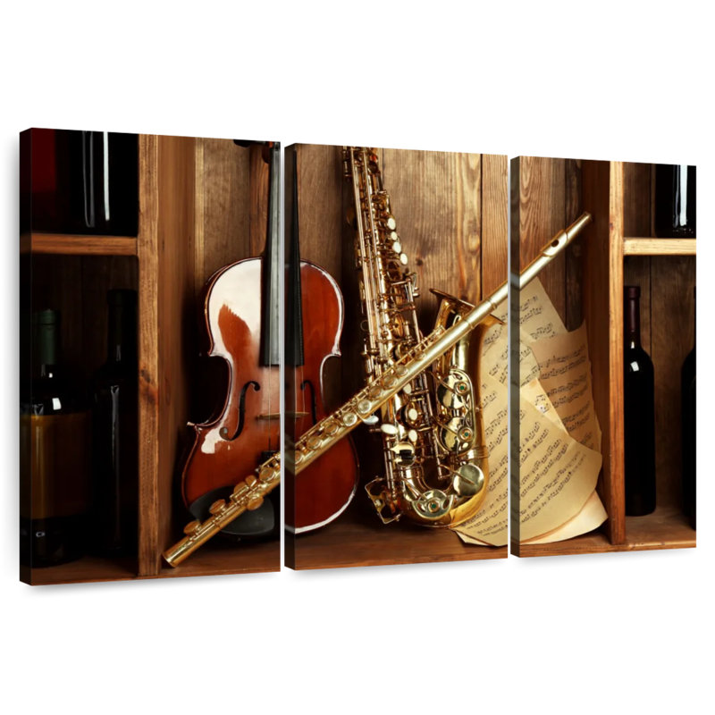 Abarca, instruments de musique classique, H 28 po x l 45 po