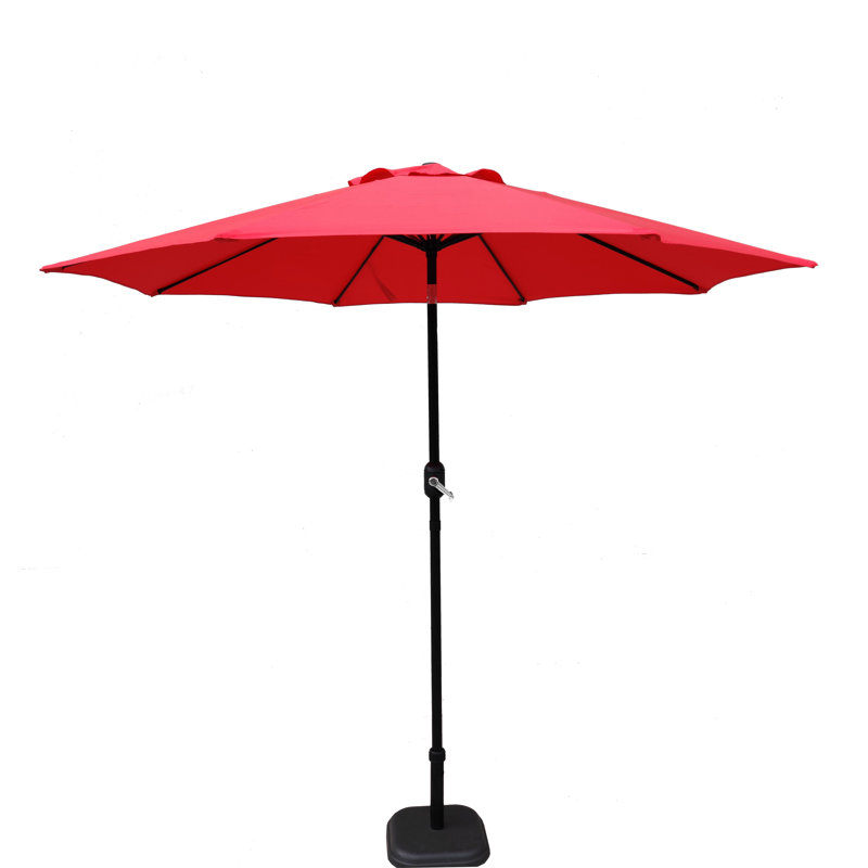 Parasol de marché terreux 108 po, Rouge
