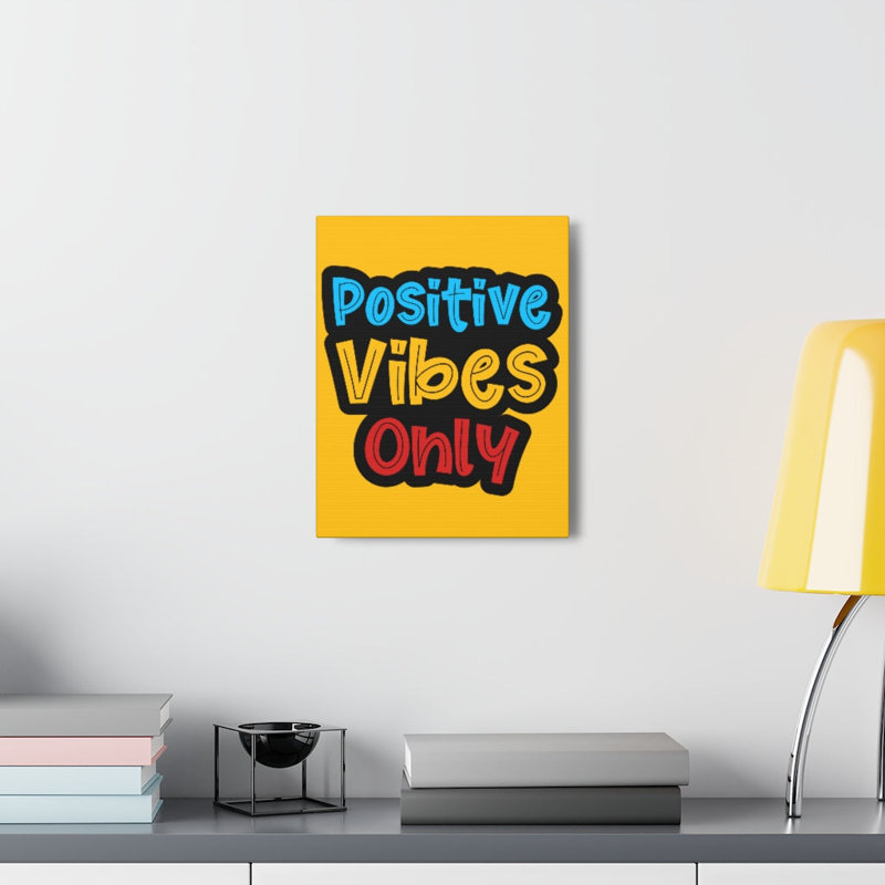 Art mural inspirant, Vibreur positif, Motivation, décoration murale pour bureau à domicile, L 14 po x H 11 po