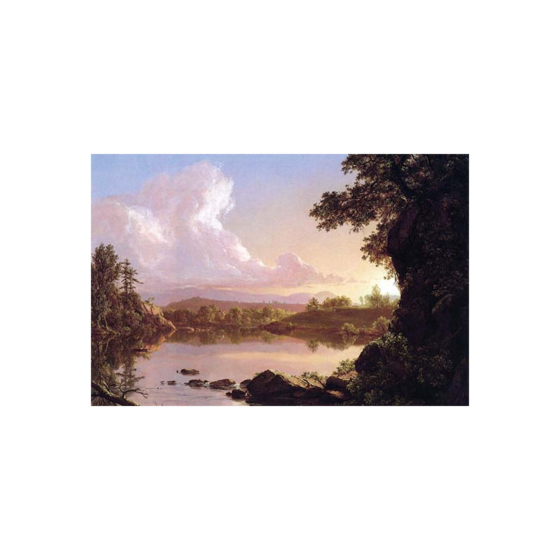 « catskill creek » par frederic edwin, impression, H 44 po x l 66 po
