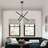 6 Light Black Small Chandelier