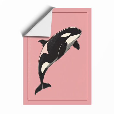 Leaping Orca Modern - Framed Print