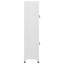 Armoire-penderie rectangulaire Sonia avec 2 portes verrouillables, acier gris