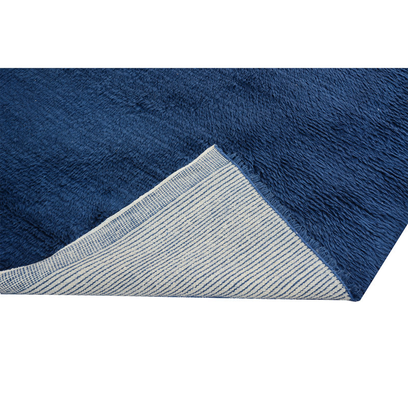 Wool Area Rug in Blue, Rectangle 2' x 3'