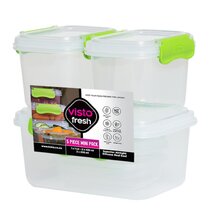 Bulk Surefresh 3-Compartment Storage Containers, 57 oz. at