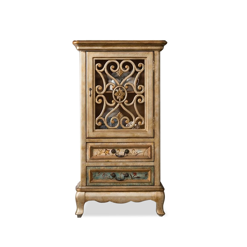 Gold Solid  Wood Display Cases