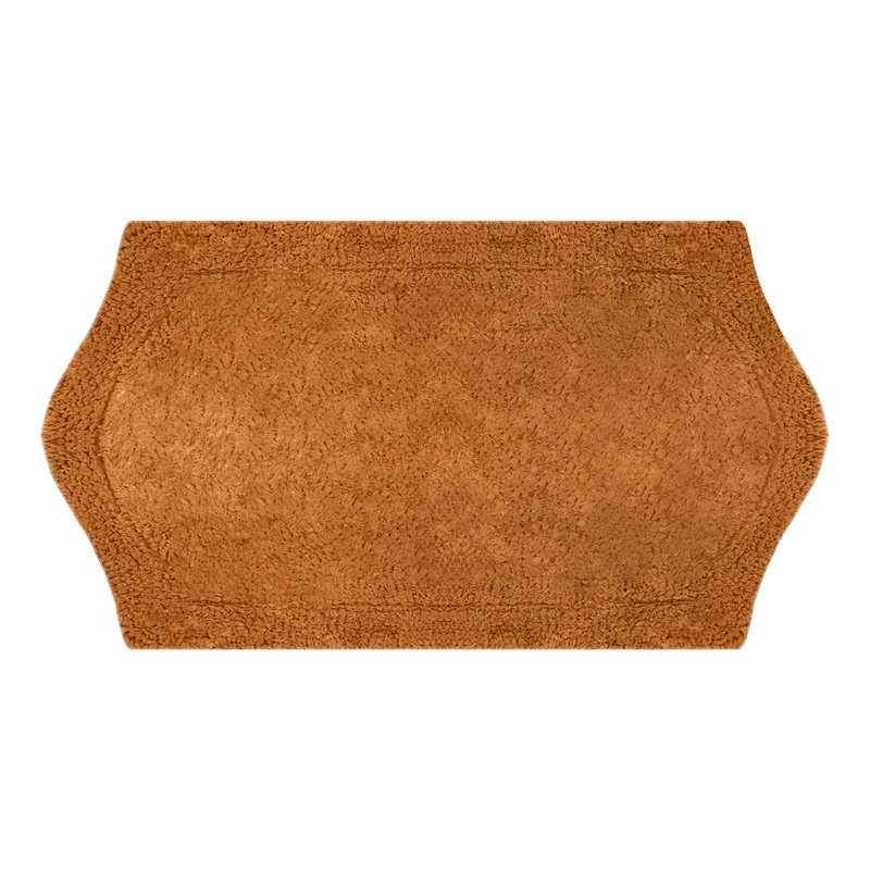 Tapis pour salle de bain Morissette, L 21 po x L 34 po, Terracotta