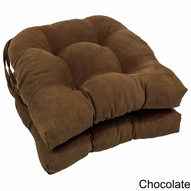 Outdoor 3.5'' Dining Chair Seat Cushion, Chocolate