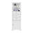 White Triangle Tall Cabinet With 3 Drawers And Adjustable Shelves For Bathroom-1635468747
