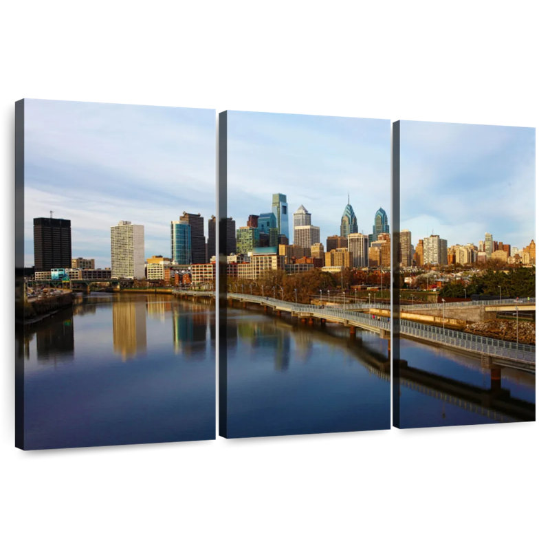 Paysage urbain de Sireci, Philadelphie, H 28 po x l 45 po
