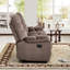 Canapé inclinable manuel en microfibre de 88,19 po de largeur-118698550
