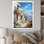 Spain Azure Coastline Village V - Spain Wall Art Living Room