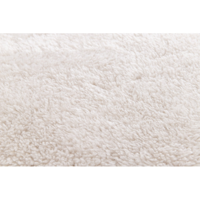 Very Soft Shaggy Cream Rug, Rectangle 160 x 230 cm