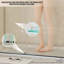 Porte de douche coulissante double sans cadre Gargy 69'-72'' L x 78'' H avec système de fermeture amortie double et verre trempé clair de 5/16'' (8 mm).-98222885-132723834