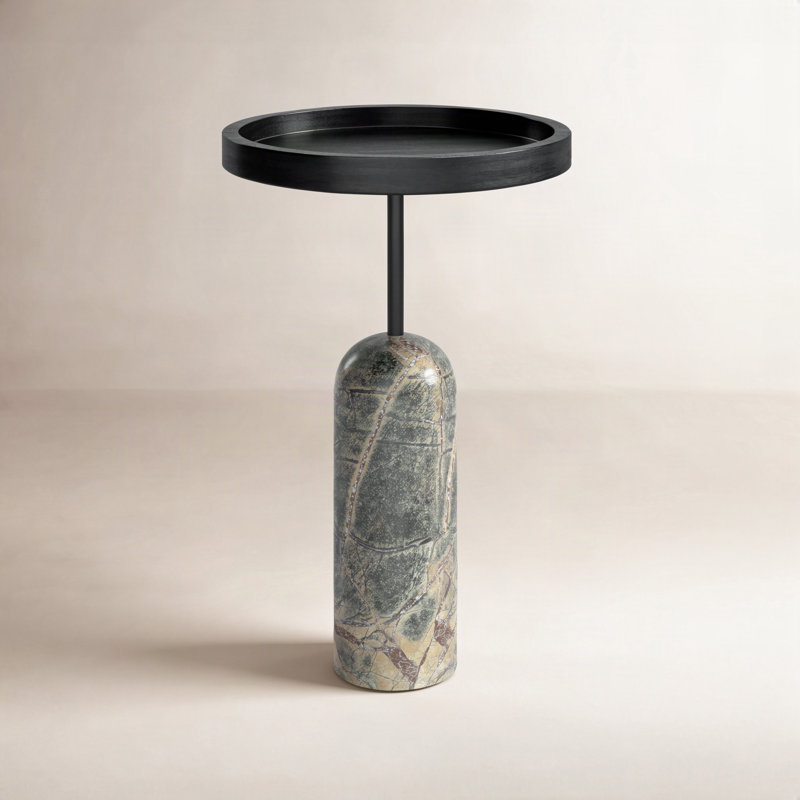 Barrow Sabion Solid Wood Pedestal End Table
